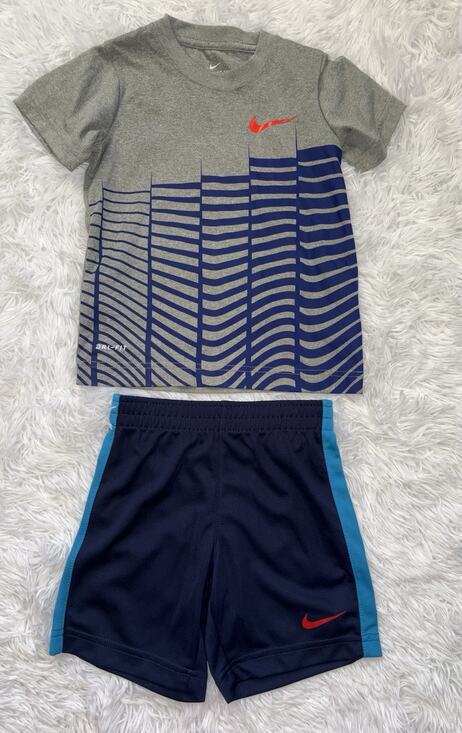 Nike Other - Nike Boys Sz. 4 Two Pc. Shorts/tee Set. Grt. Shape **Nt. Desc***